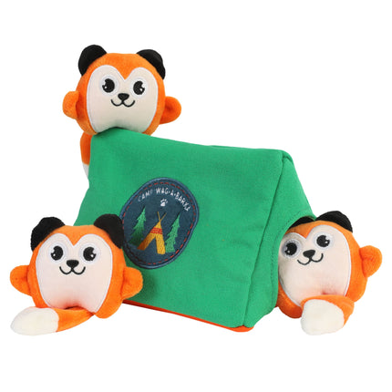 Camp Wag-A-Barka Hide and Seek Plush Squeaky Dog Toys