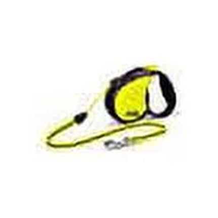 Neon Yellow Retractable Plastic Dog Leash Medium