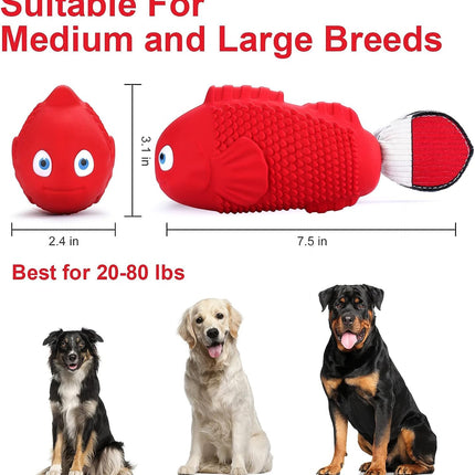 Dog Chew Toys for Aggressive Chewers, Squeaky Dog Toys, Almost Indestructible Dog Toys for Aggressive Chewers, Durable Dog Toys for Medium Large Breed Dogs, Tough Dog Toys