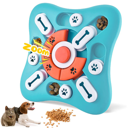 Dog Puzzle Toys, Treat Dispensing Dog Enrichment Toys for IQ Training and Brain Stimulation, Interactive Mentally Stimulating Toys as Gifts for Puppies, Cats, Dogs