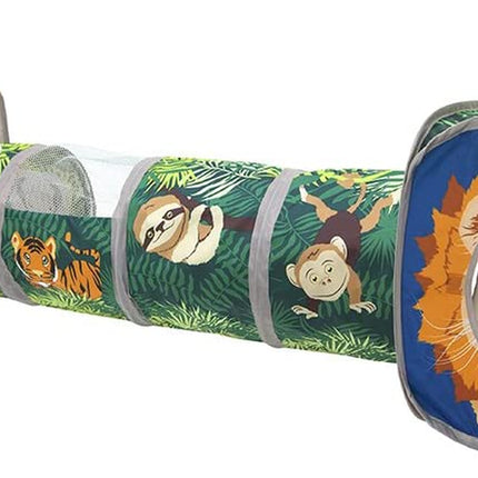 Jungle Cat Cube Combo, Collapsible Cat Cube, Cat Bed, Tunnel, Cat Toy