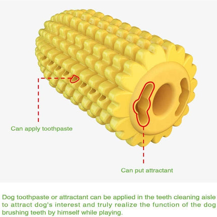 Dog Chew Toys for Large Medium Breed, 2 Pack Dog Toothbrush Clean Teeth Interactive Toys, Dog Squeaky and Rope Toys, Non-Toxic Natural Rubber Long Lasting Indestructible Dog Toys