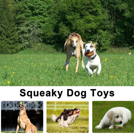 14 Pack Dog Squeaky Toys Cute Stuffed Plush Fruits Snacks and Vegetables Dog Toys for Puppy Small Medium Dog Pets