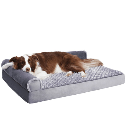 36" Soft Pet Couch Bed for Large Dogs Soft Dog Bed Sofa with Egg Crate Foam