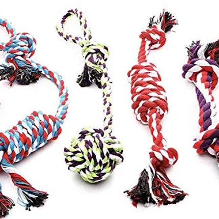 Pacific Pups Product Rope Dog Toys - 5 Pack - Dog Rope Toys for Small Dogs and Medium Dogs