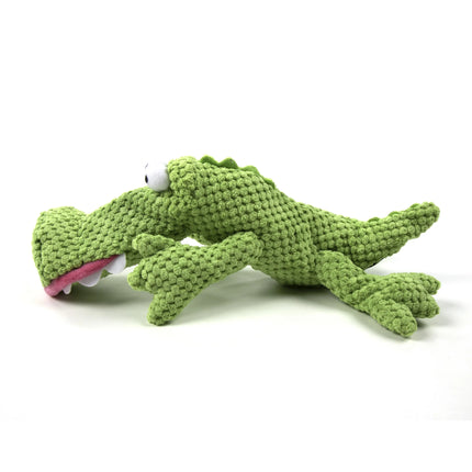 Gators Checker Dog Toy Soft & Durable Plush, Chew Resistant & Reinforced Seams, Large