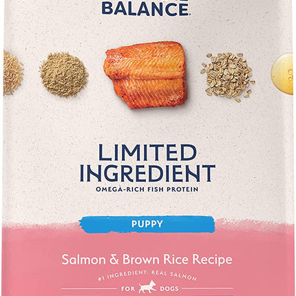 Limited Ingredient Puppy Dry Dog Food with Healthy Grains, Salmon & Brown Rice Recipe, 24 Pound (Pack of 1)