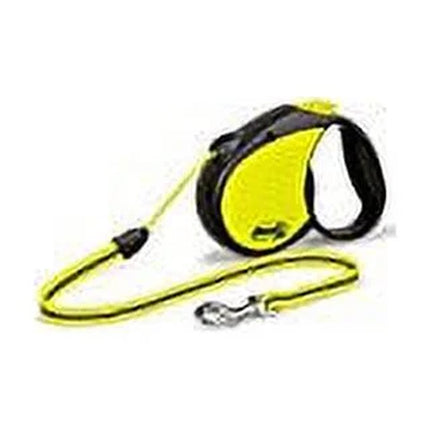 Neon Yellow Retractable Plastic Dog Leash Medium