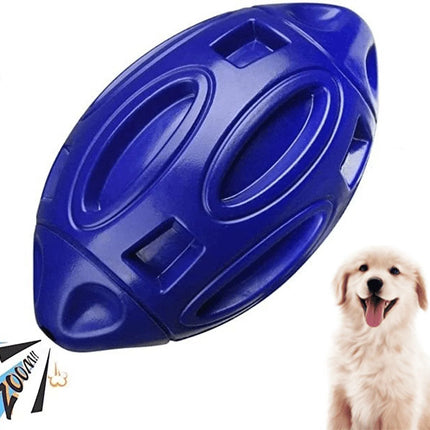 Squeaky Dog Toys Ball, Chew Toys for Large Dogs, Puppy Teething Toys, Durable Indestructible Pet Toys for Medium Big Dogs, Blue