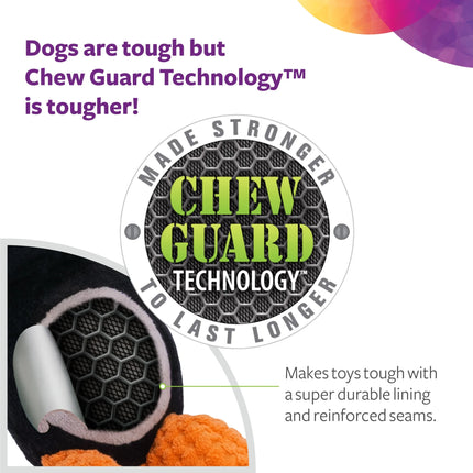 PBJ Squeaky Plush Chew Guard Dog Toy, Medium